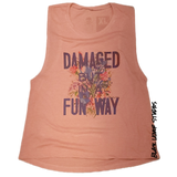 Damaged but in a Fun Way muscle tank