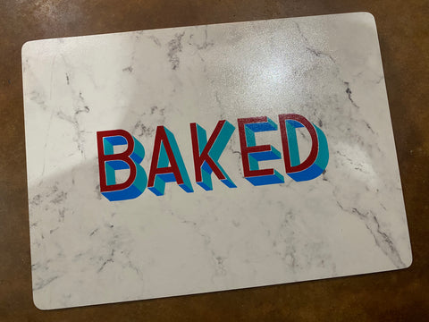 Baked. (Original rolling tray or placemat)