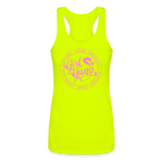 SYL Girl Gang Racerback Tank Top - neon yellow