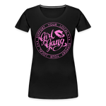 Support your local Girl Gang slim cut ladies T-Shirt - black